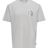 Camiseta Only&Sons Keane Mirage Grey - ECRU