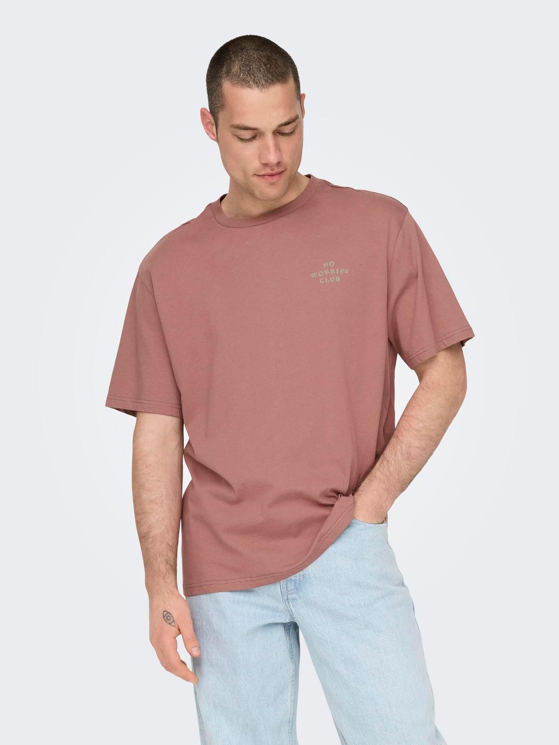 Camiseta Only&Sons Mace Burlwood - ECRU