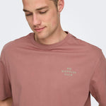 Camiseta Only&Sons Mace Burlwood - ECRU