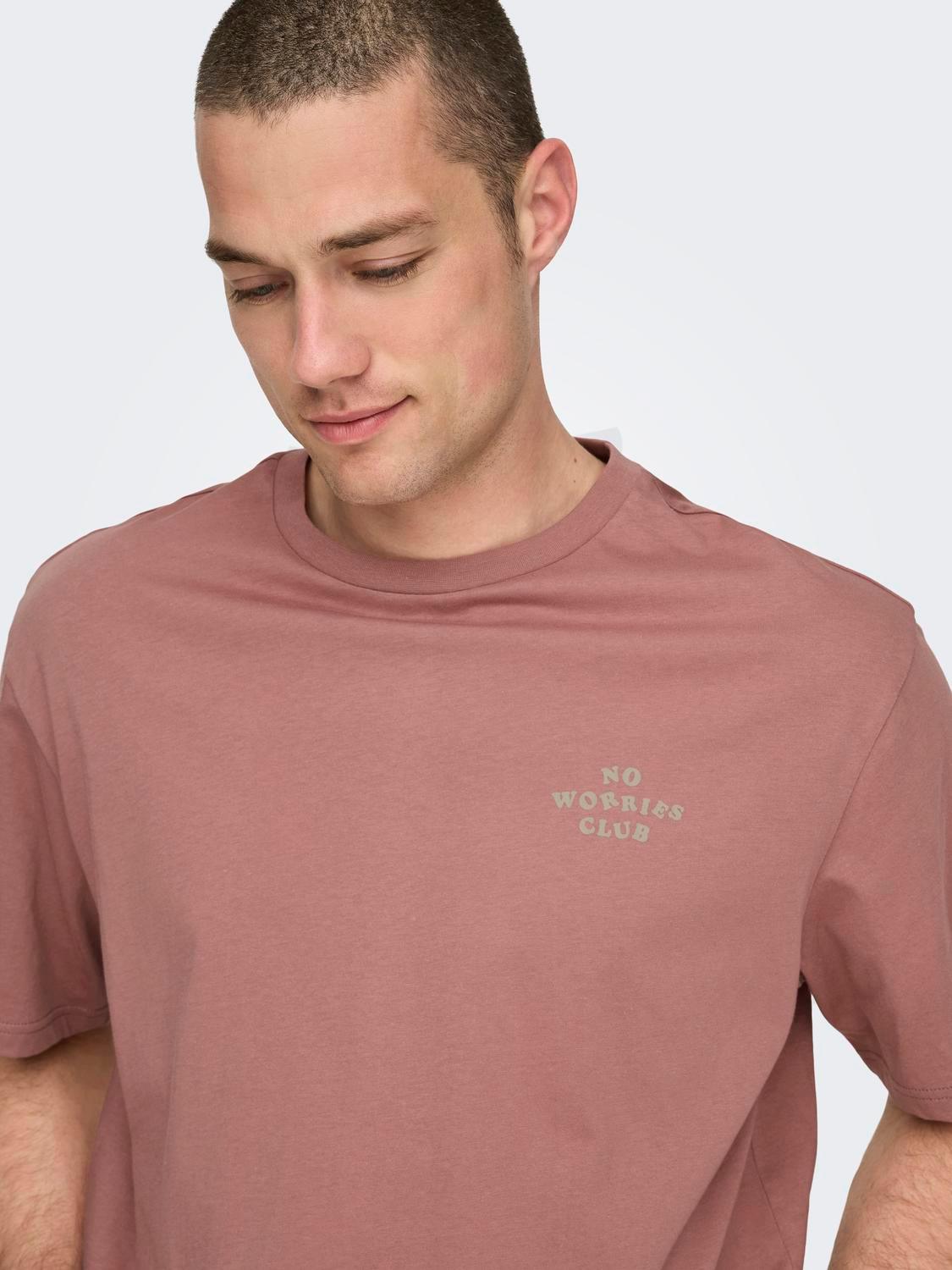 Camiseta Only&Sons Mace Burlwood - ECRU