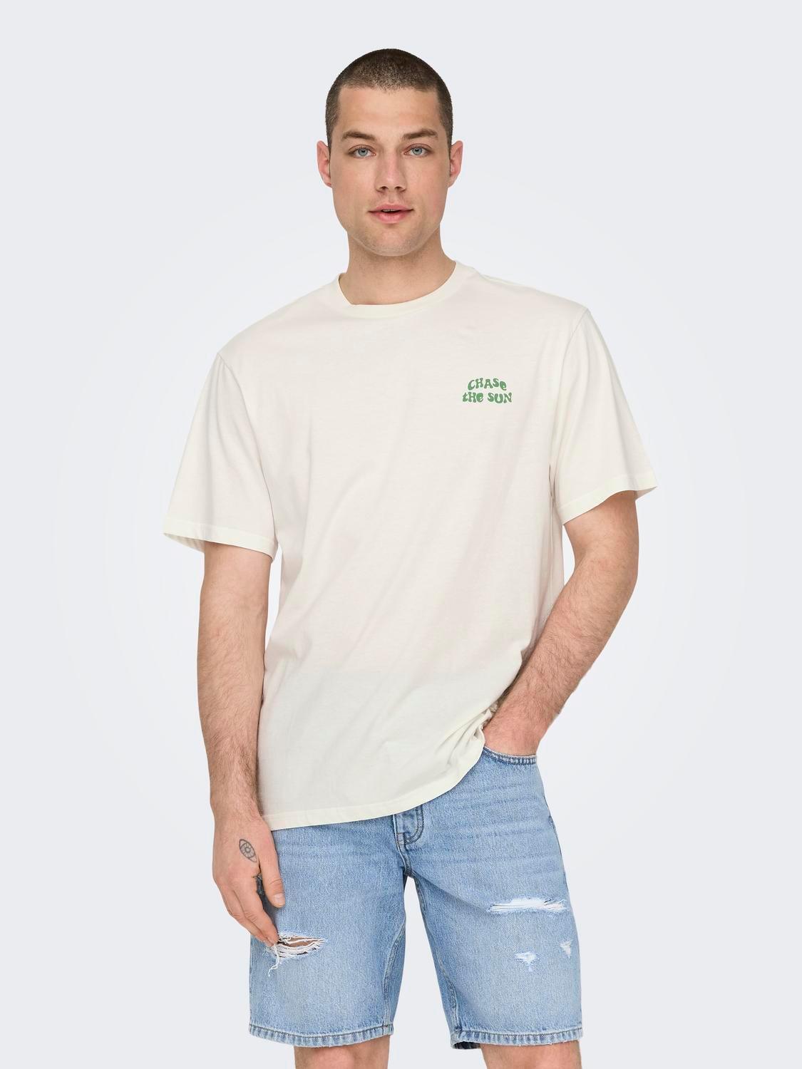 Camiseta Only&Sons Mace - ECRU