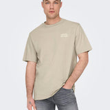 Camiseta Only&Sons Mace Silver Lining - ECRU