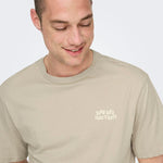 Camiseta Only&Sons Mace Silver Lining - ECRU