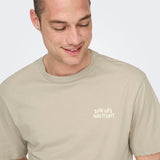 Camiseta Only&Sons Mace Silver Lining - ECRU