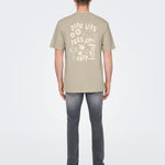 Camiseta Only&Sons Mace Silver Lining - ECRU