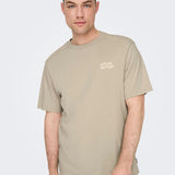 Camiseta Only&Sons Mace Silver Lining - ECRU