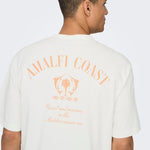 Camiseta Only&Sons Milo Amalfi Coast - ECRU