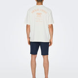 Camiseta Only&Sons Milo Amalfi Coast - ECRU