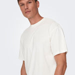 Camiseta Only&Sons Motob Life White - ECRU