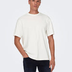 Camiseta Only&Sons Motob Life White - ECRU