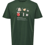 Camiseta Only&Sons Ole Gear Cilantro - ECRU