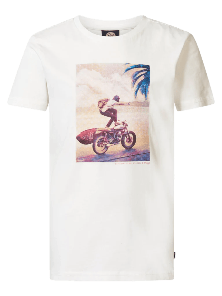 Camiseta Petrol Industries Highswide - ECRU