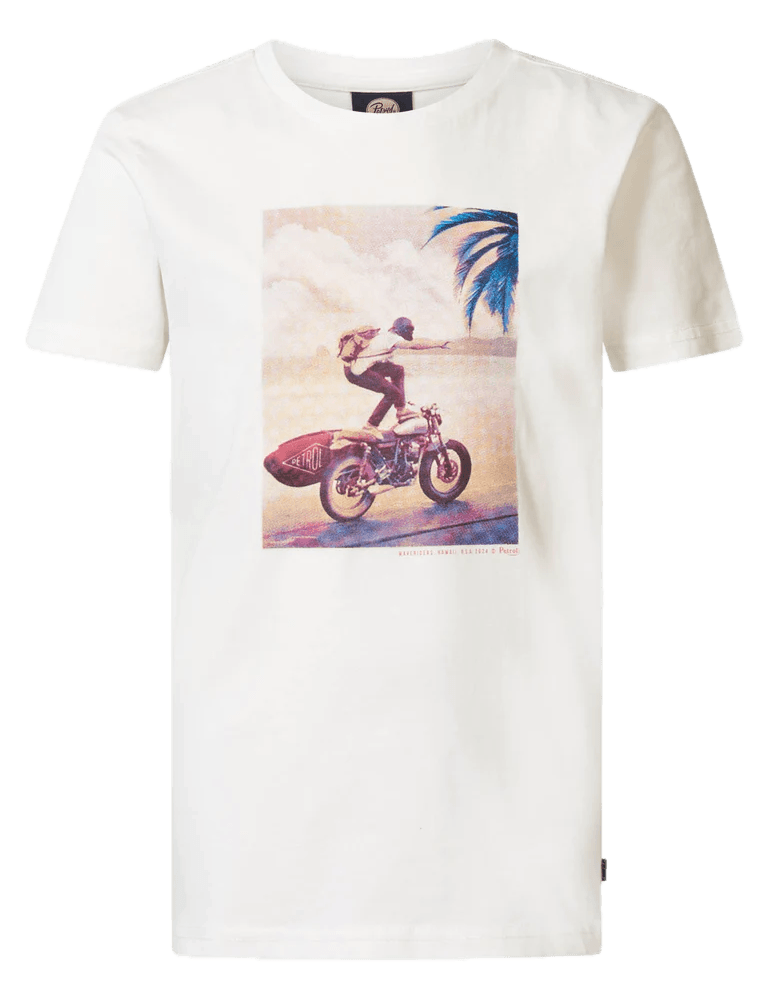 Camiseta Petrol Industries Highswide - ECRU