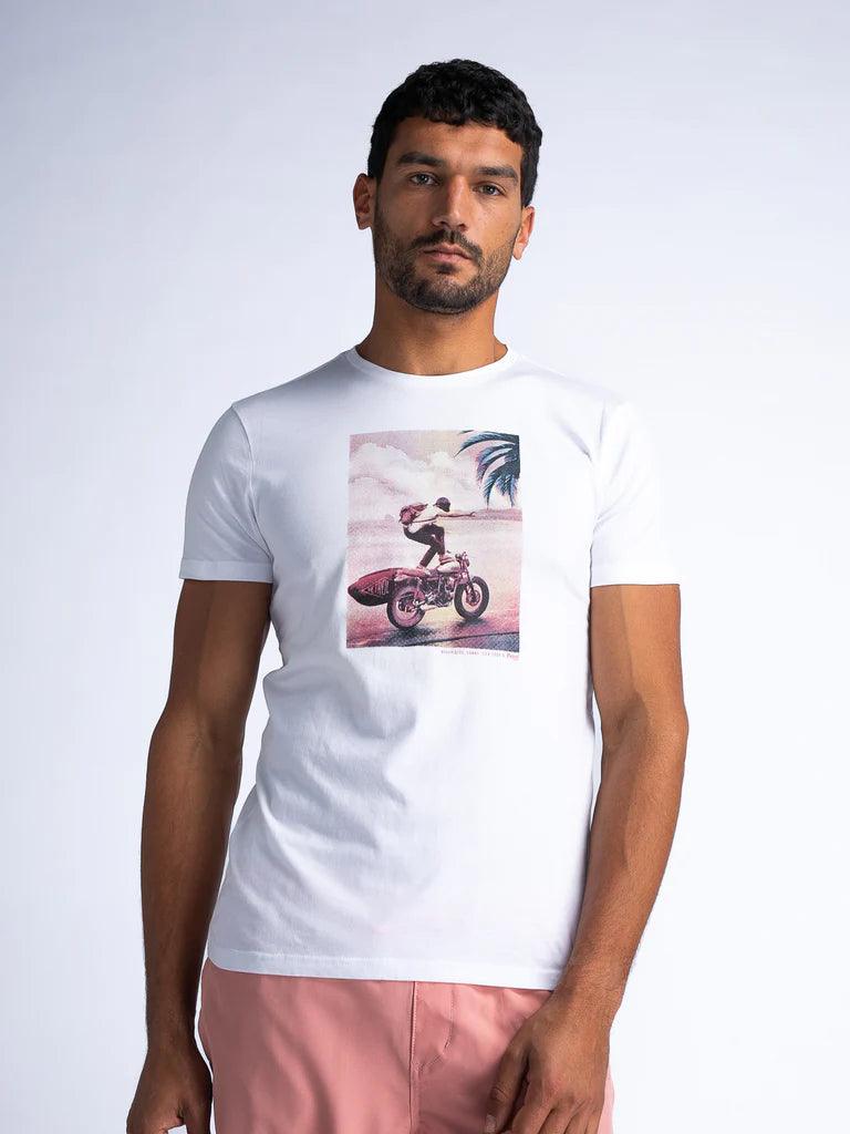 Camiseta Petrol Industries Highswide - ECRU