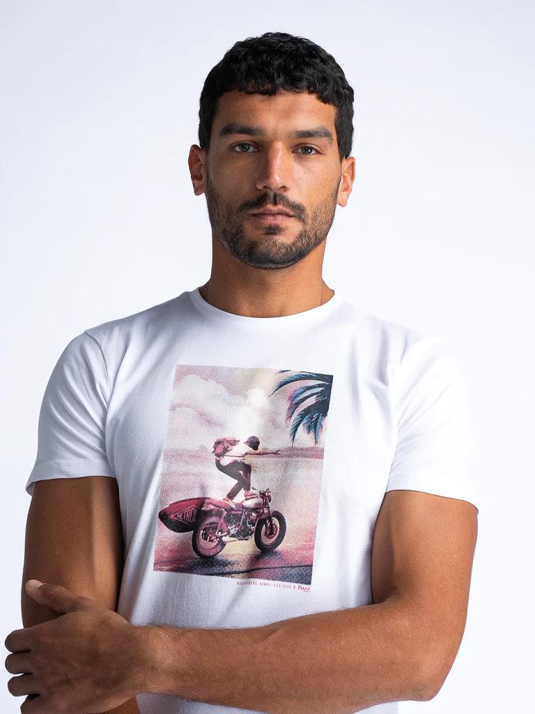 Camiseta Petrol Industries Highswide - ECRU