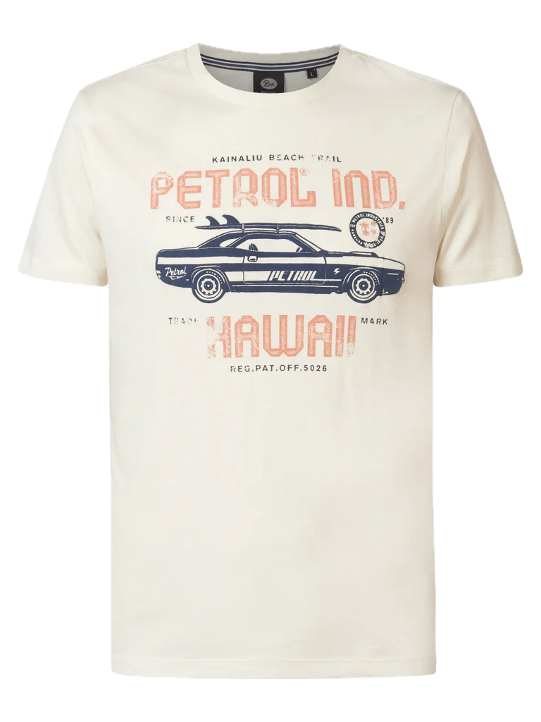 Camiseta Petrol Industries Stroll - ECRU