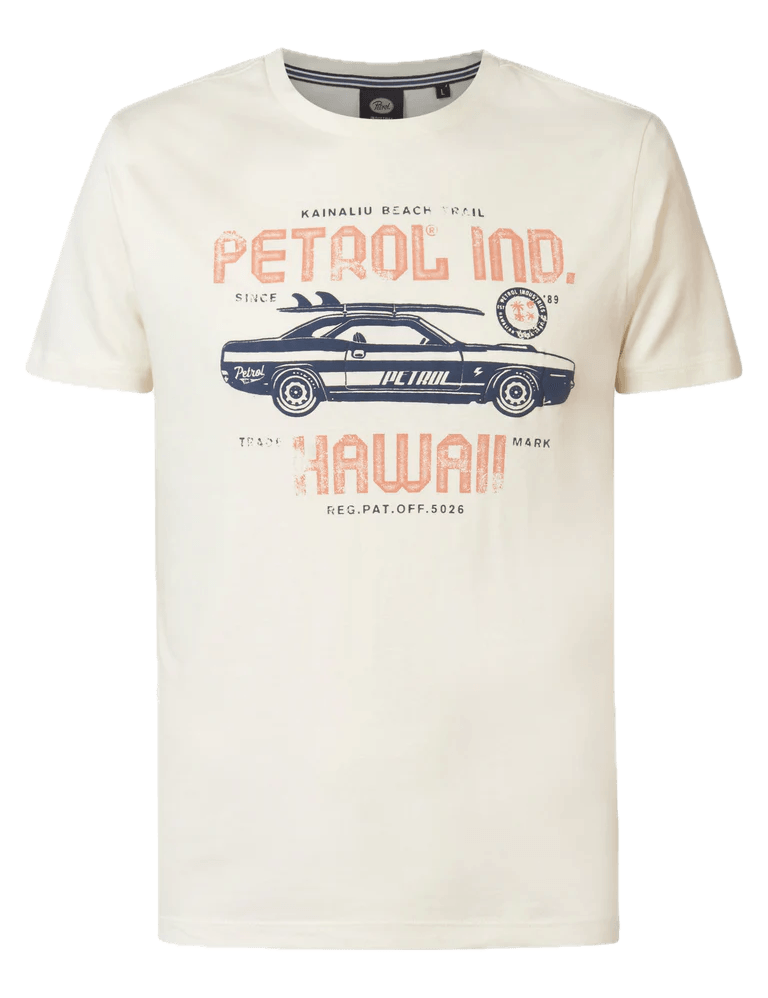 Camiseta Petrol Industries Stroll - ECRU