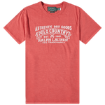 Camiseta Polo Ralph Lauren Classic Fit de punto Polo Country Roja - ECRU