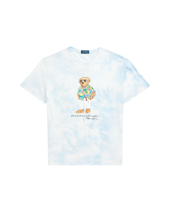 Camiseta Polo Ralph Lauren Polo Bear Classic Fit Tie-Dye - ECRU