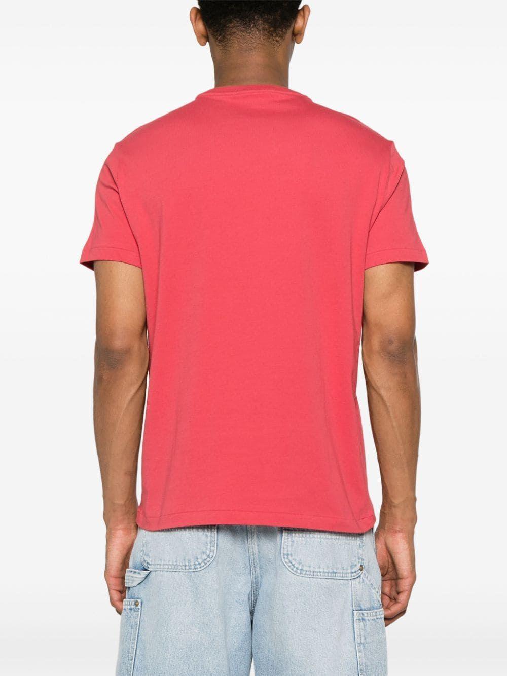 Camiseta Polo Ralph Lauren Rojo Nantucket de Punto Custom Slim Fit - ECRU