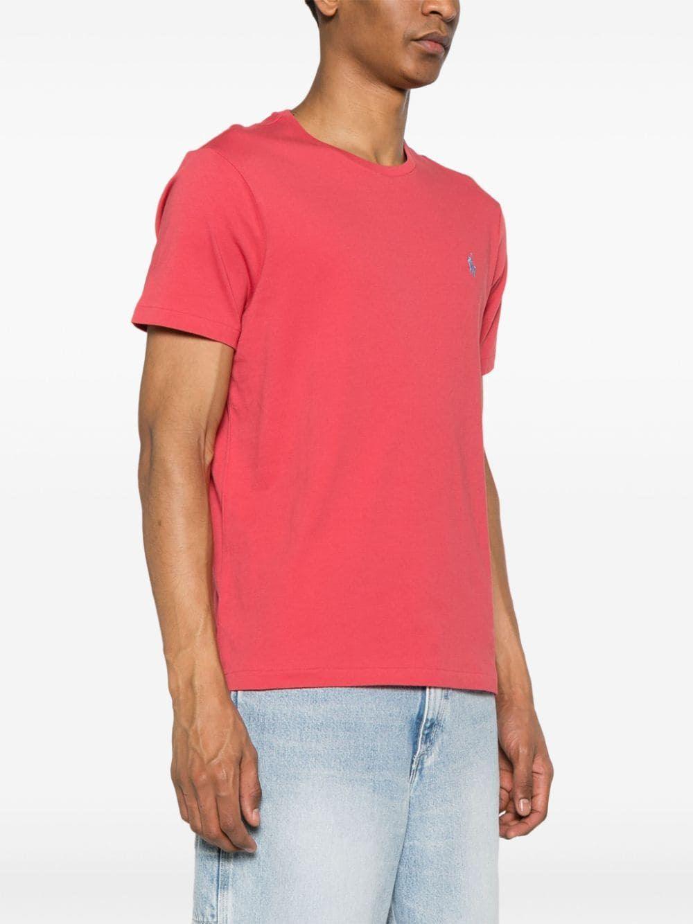 Camiseta Polo Ralph Lauren Rojo Nantucket de Punto Custom Slim Fit - ECRU