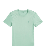 Camiseta Polo Ralph Lauren Verde Celadon de Punto Custom Slim Fit - ECRU