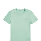 Camiseta Polo Ralph Lauren Verde Celadon de Punto Custom Slim Fit - ECRU