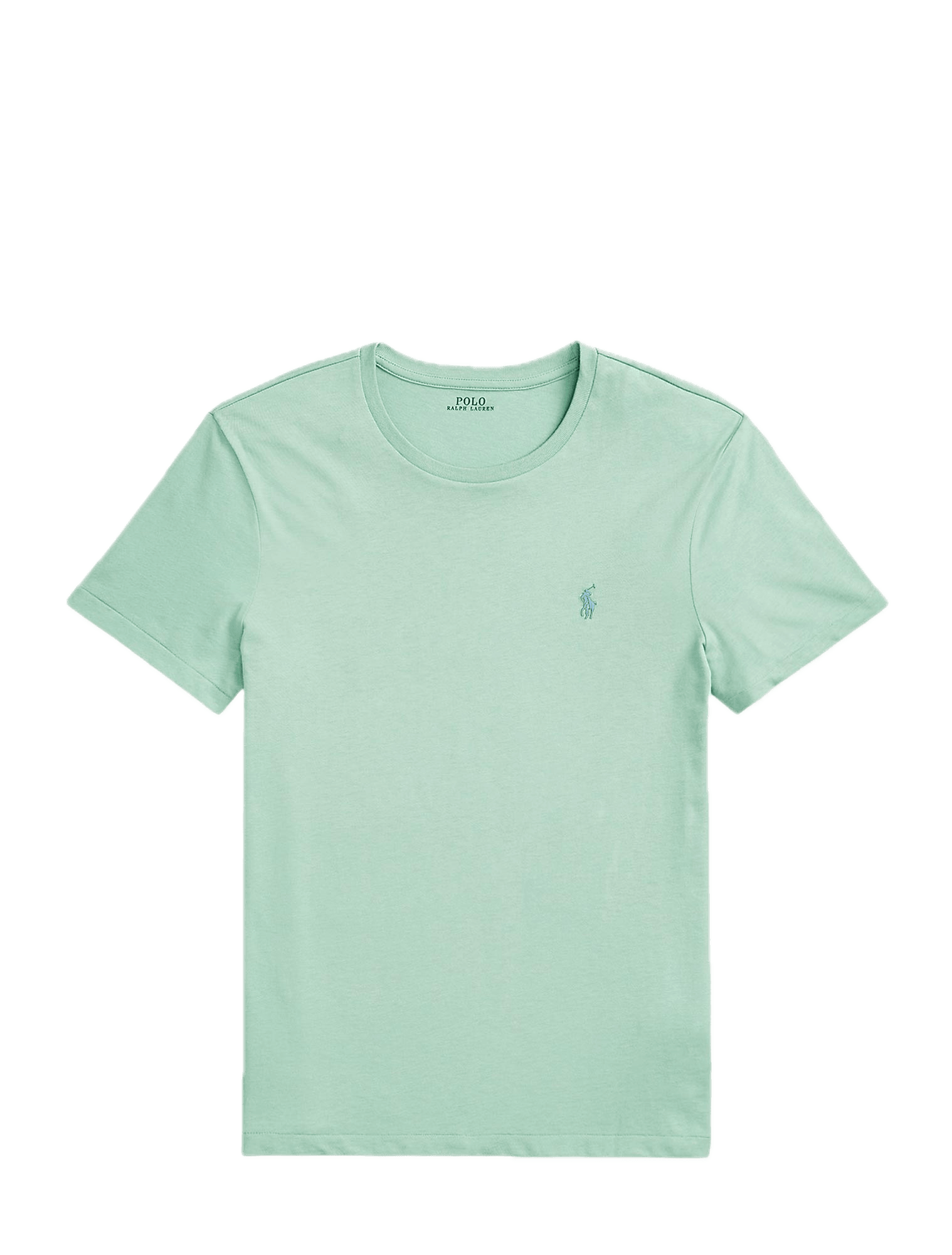 Camiseta Polo Ralph Lauren Verde Celadon de Punto Custom Slim Fit - ECRU