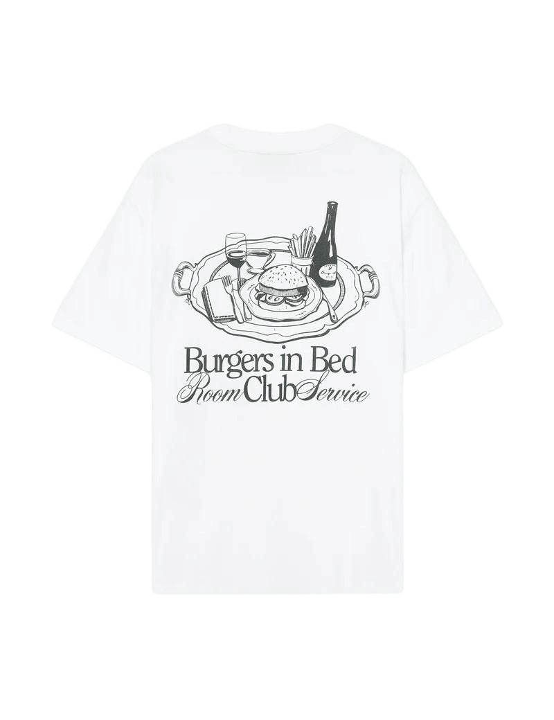 Camiseta Pompeii Burgers in Bed - ECRU