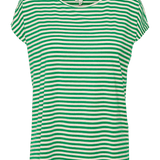 Camiseta Rayas Aware Ava Pristine Bright Green - ECRU