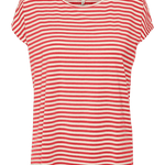 Camiseta Rayas Vero Moda Ava Cayenne Pristine - ECRU