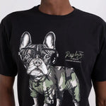 Camiseta Replay de Punto con Bulldog - ECRU