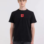 Camiseta Replay de Punto con Logo Archivio - ECRU