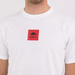 Camiseta Replay de Punto con Logo Archivio - ECRU