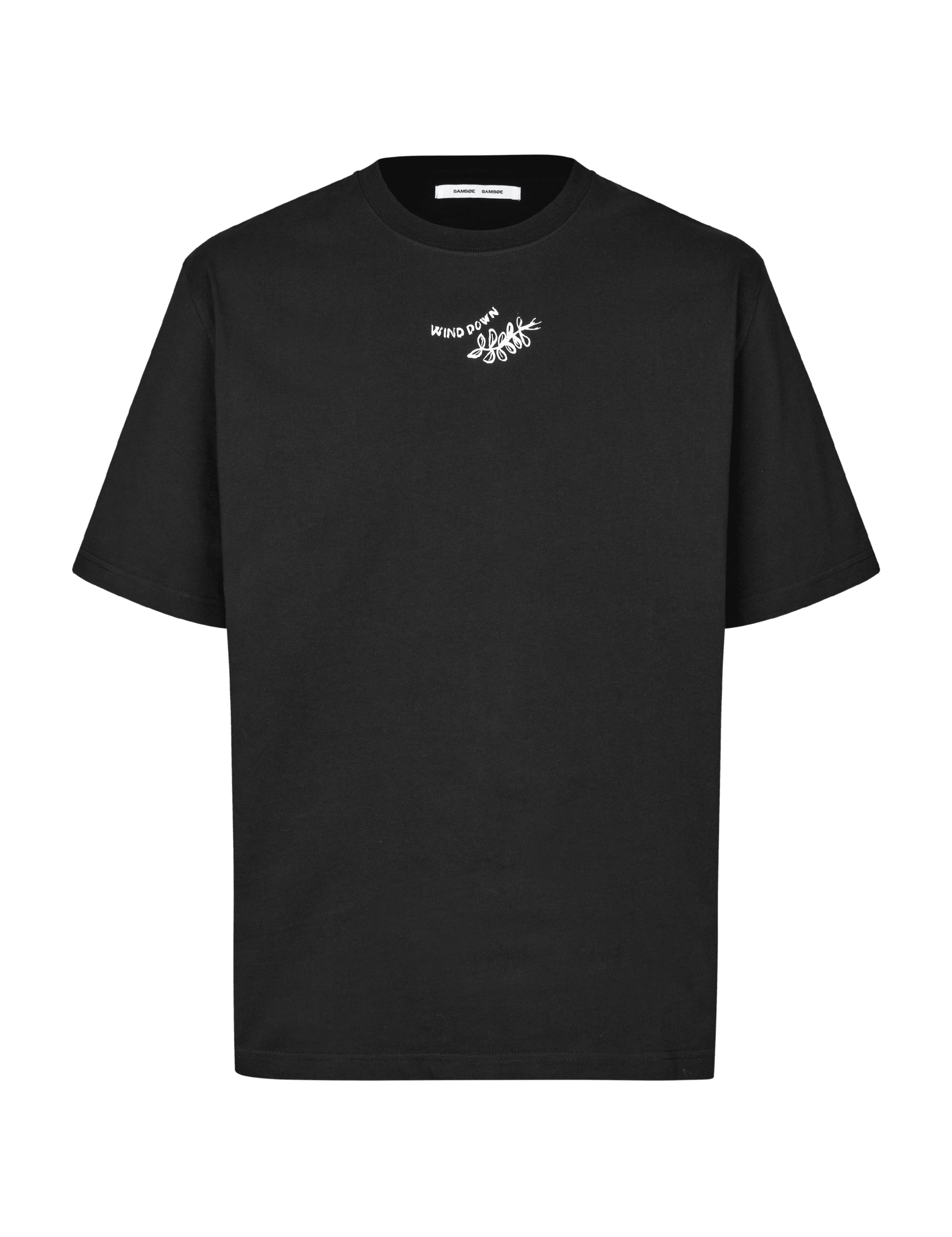 Camiseta Samsøe Samsøe Sawind uni Black Connected - ECRU