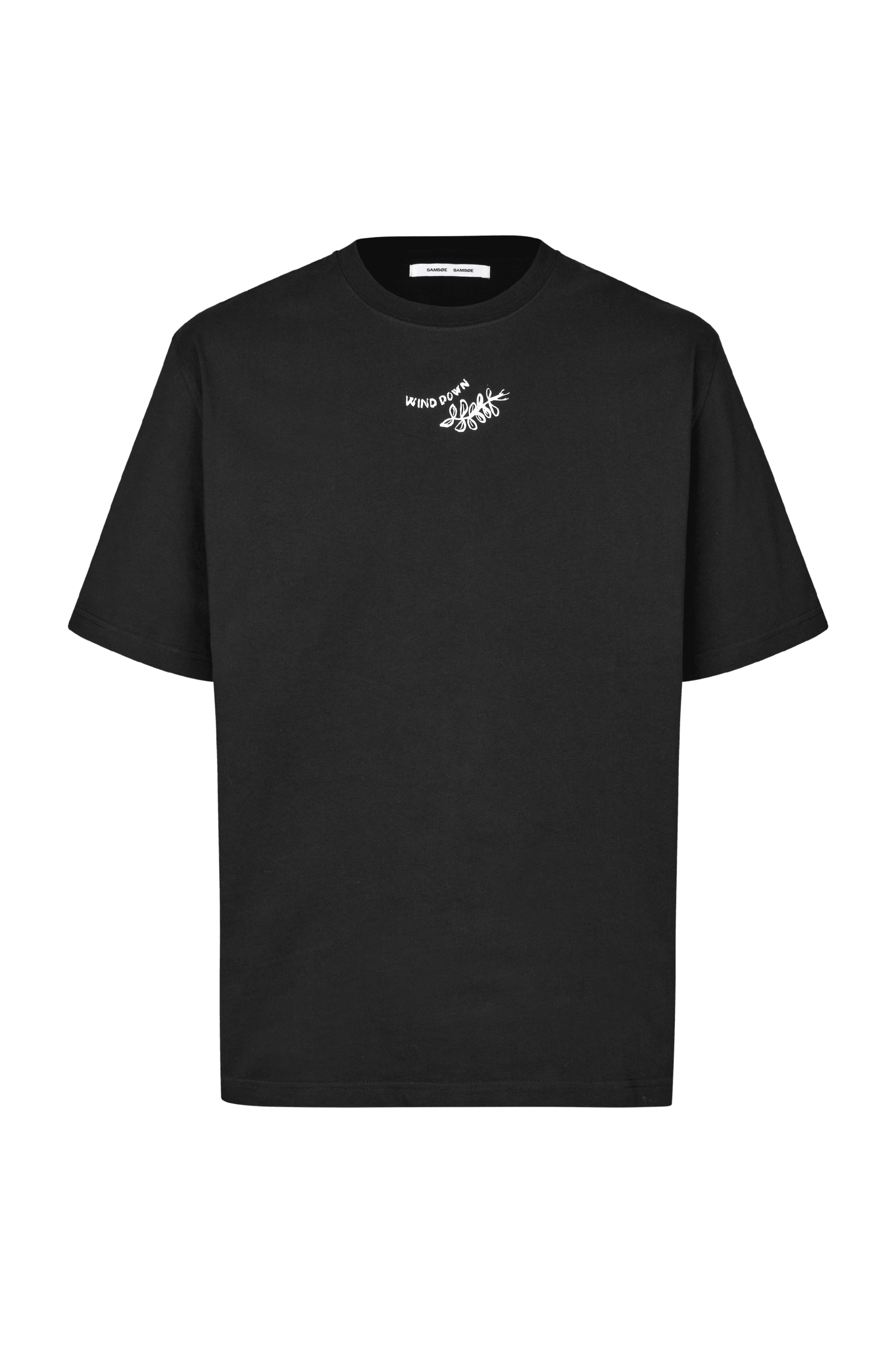 Camiseta Samsøe Samsøe Sawind uni Black Connected - ECRU