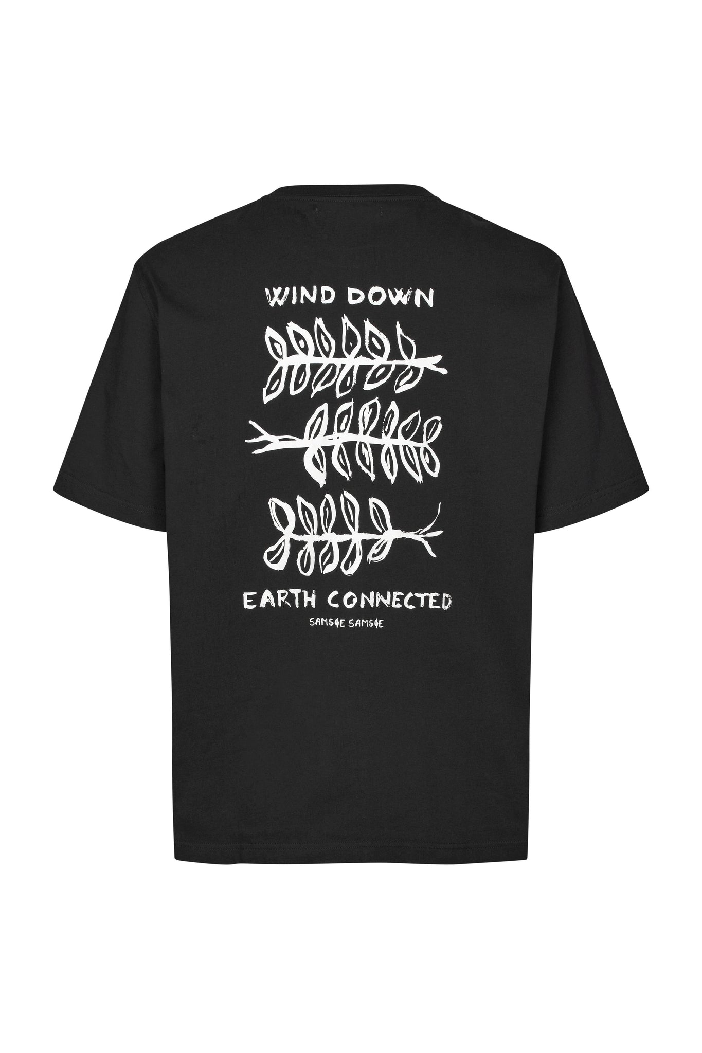 Camiseta Samsøe Samsøe Sawind uni Black Connected - ECRU