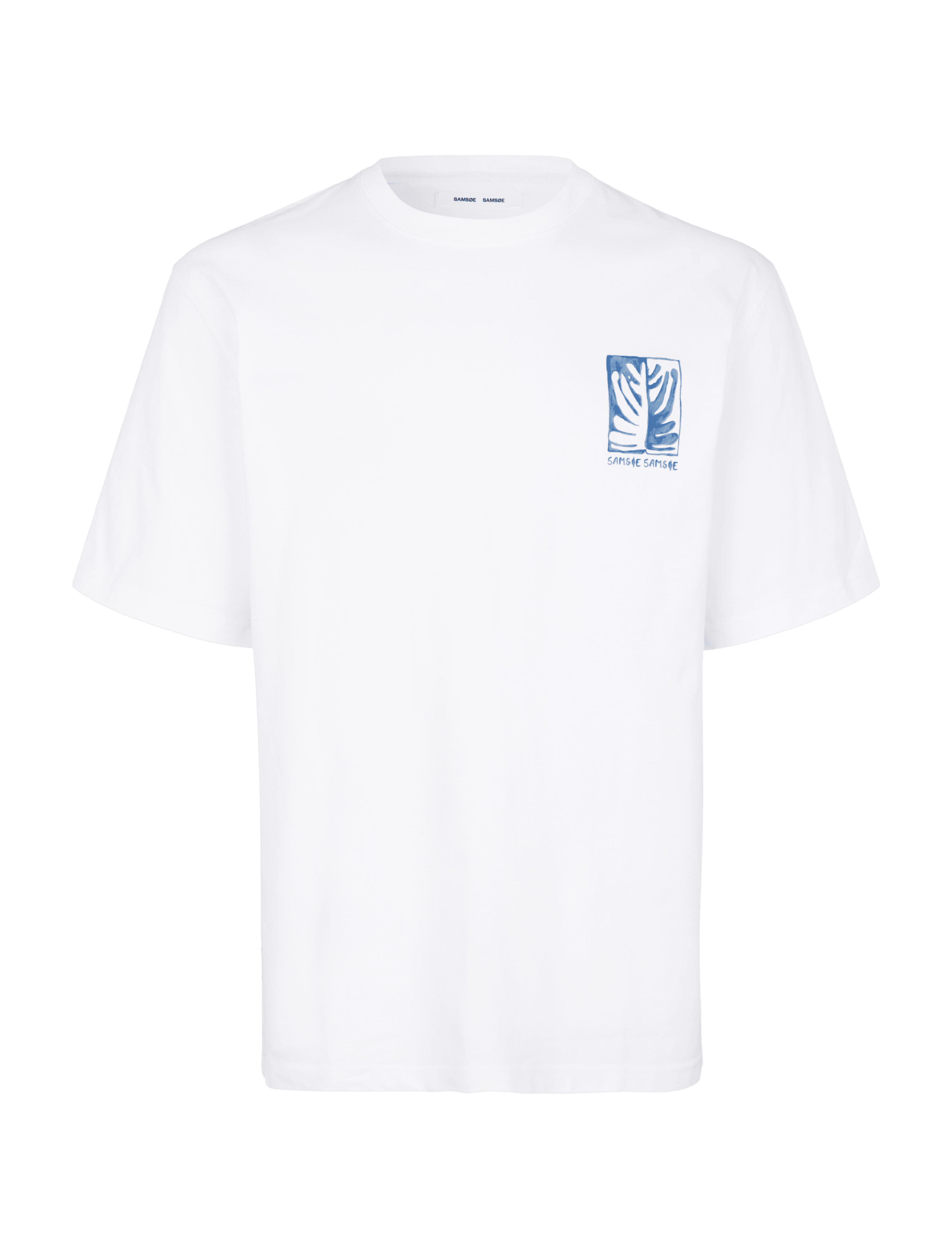 Camiseta Samsøe Samsøe Sawind uni White Earth Beat - ECRU