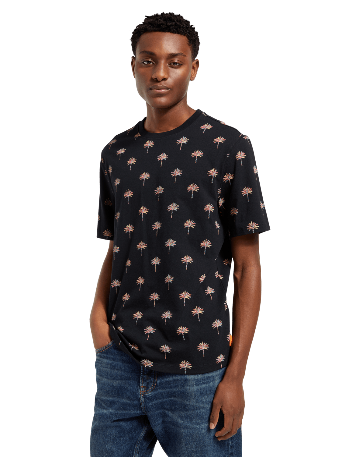 Camiseta Scotch & Soda Mini AOP - ECRU