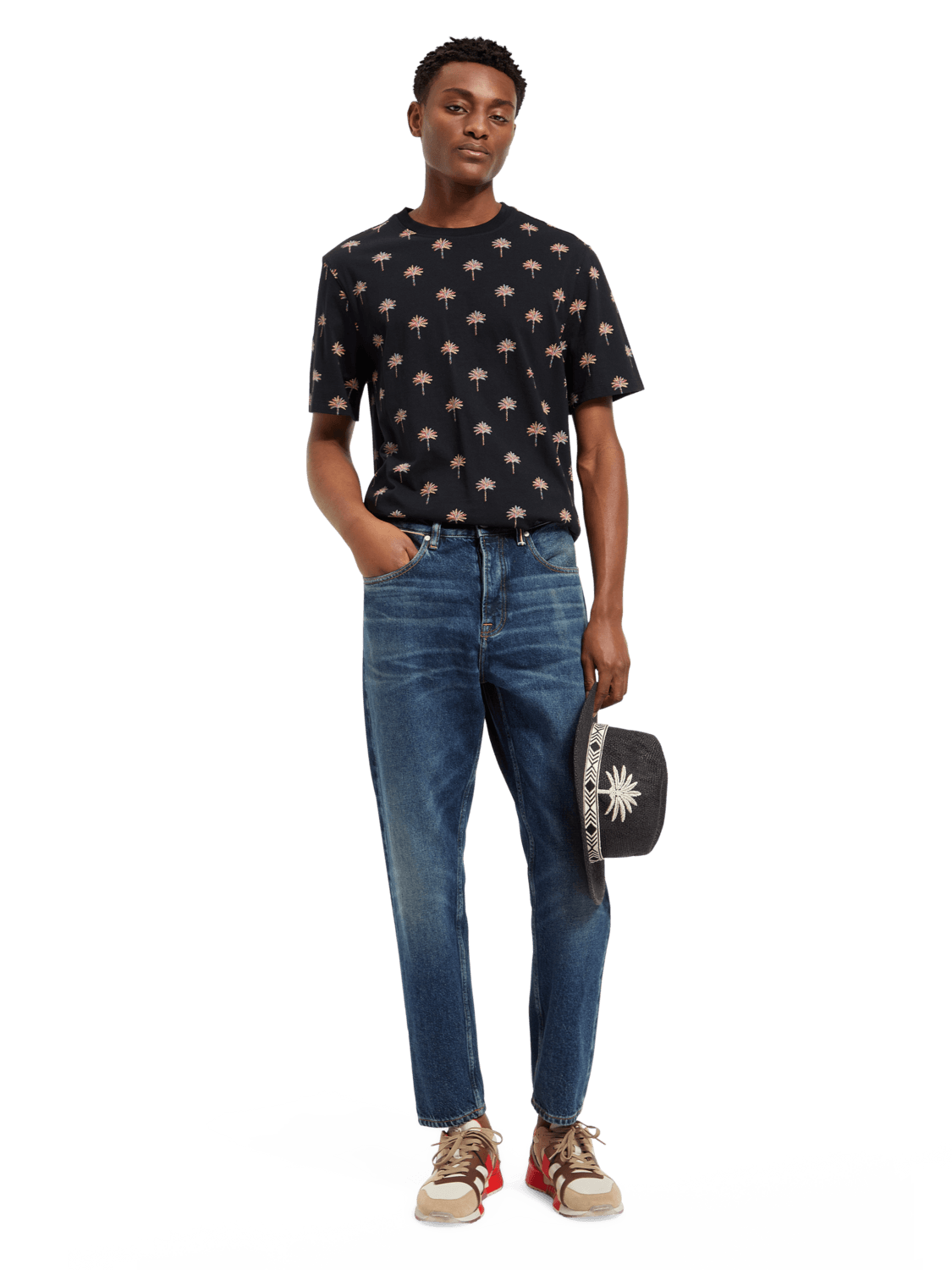 Camiseta Scotch & Soda Mini AOP - ECRU