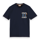 Camiseta Scotch and Soda Regular Fit Algodón Orgánico con Bolsillo - ECRU