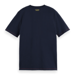 Camiseta Scotch and Soda Regular Fit Algodón Orgánico con Bolsillo - ECRU