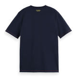 Camiseta Scotch and Soda Regular Fit Algodón Orgánico con Bolsillo - ECRU