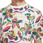 Camiseta Scotch and Soda Regular Fit Algodón Orgánico Print Allover - ECRU