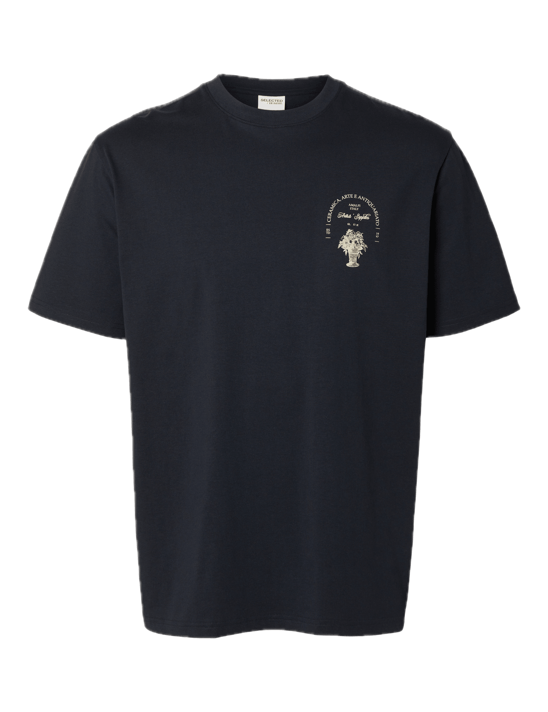 Camiseta Selected Relaxaries Sky Captain - ECRU