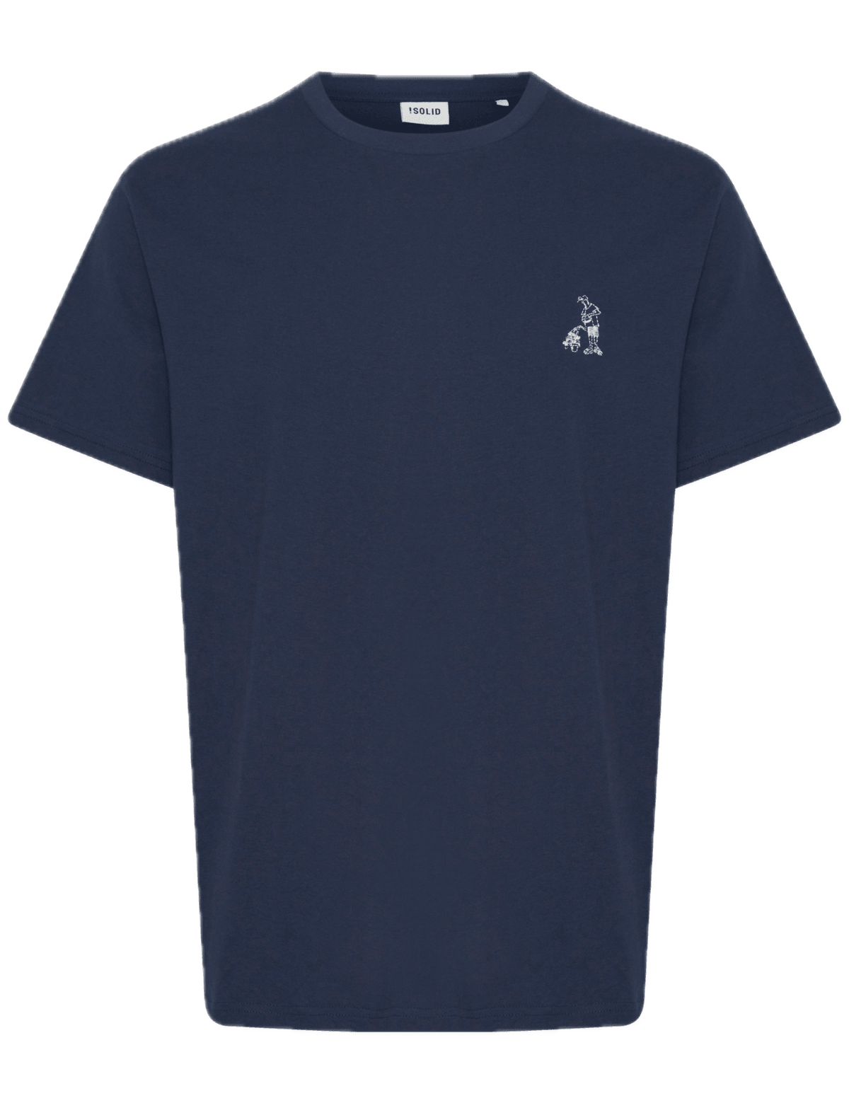 Camiseta !Solid Ilias Insignia Blue - ECRU