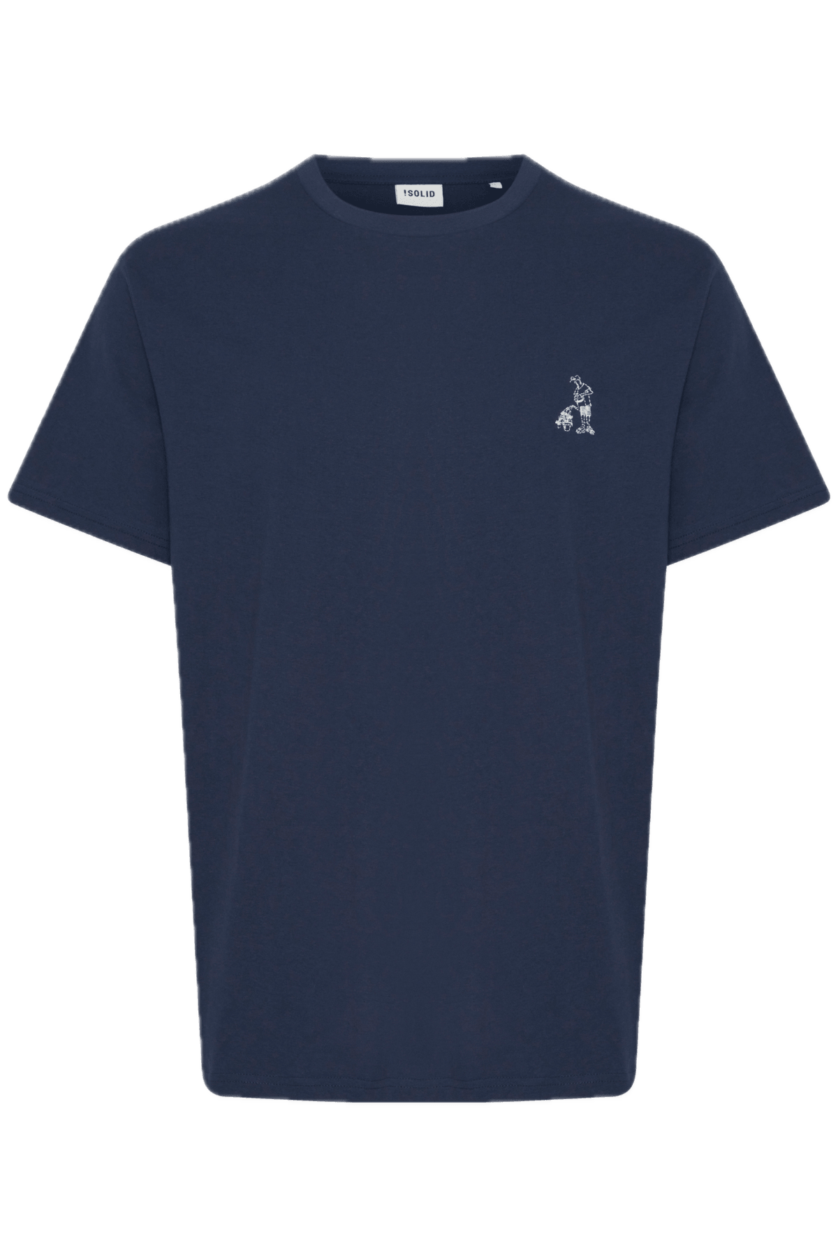 Camiseta !Solid Ilias Insignia Blue - ECRU