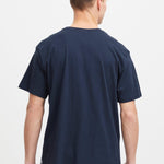 Camiseta !Solid Ilias Insignia Blue - ECRU