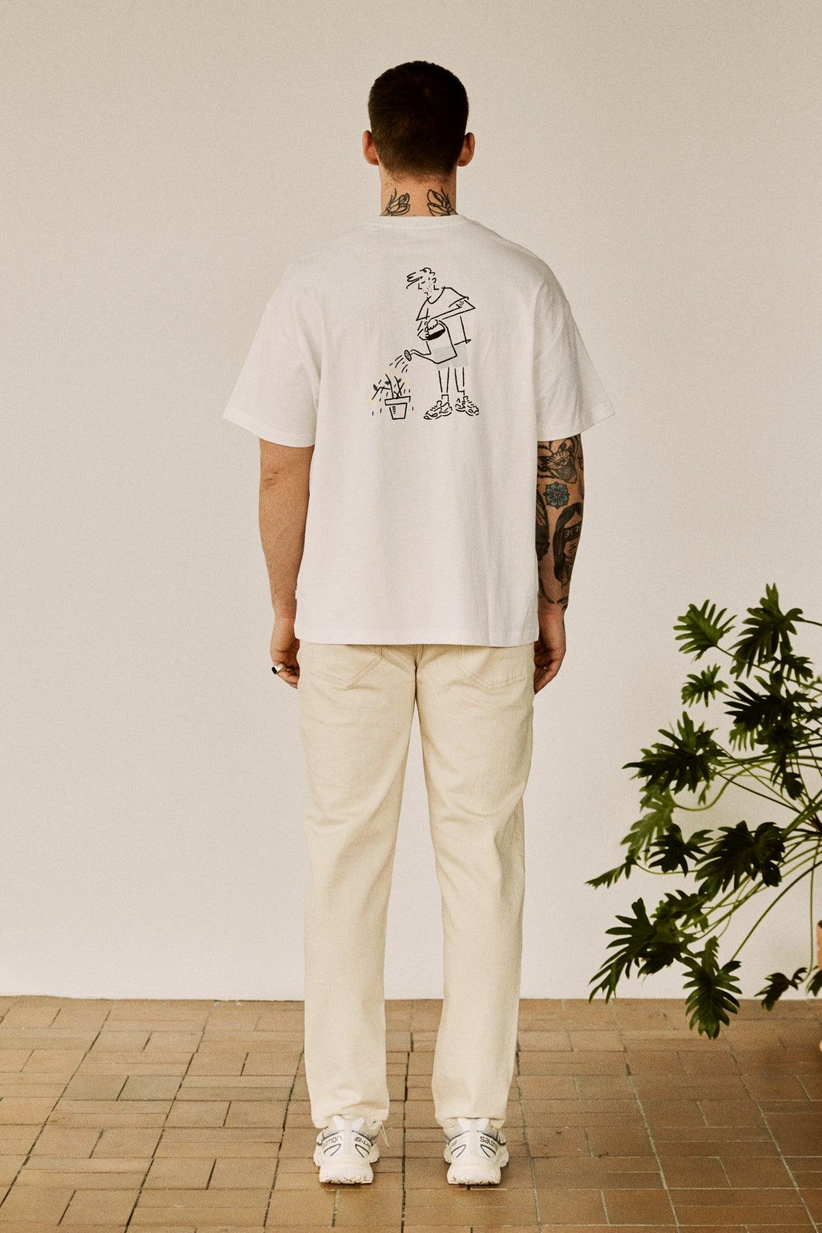 Camiseta !Solid Imre Off White - ECRU