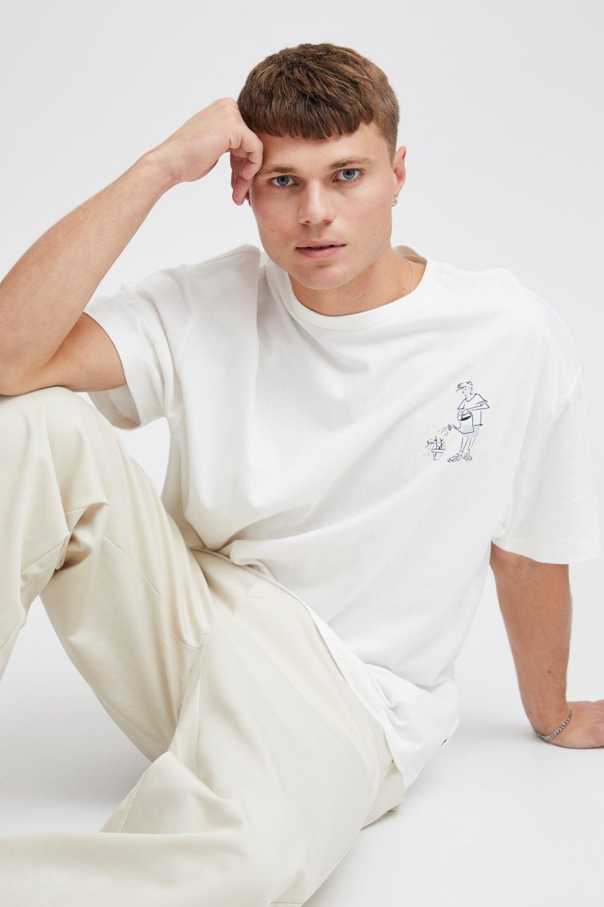 Camiseta !Solid Imre Off White - ECRU